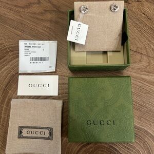 Gucci Green Embossed Box with Accessories
